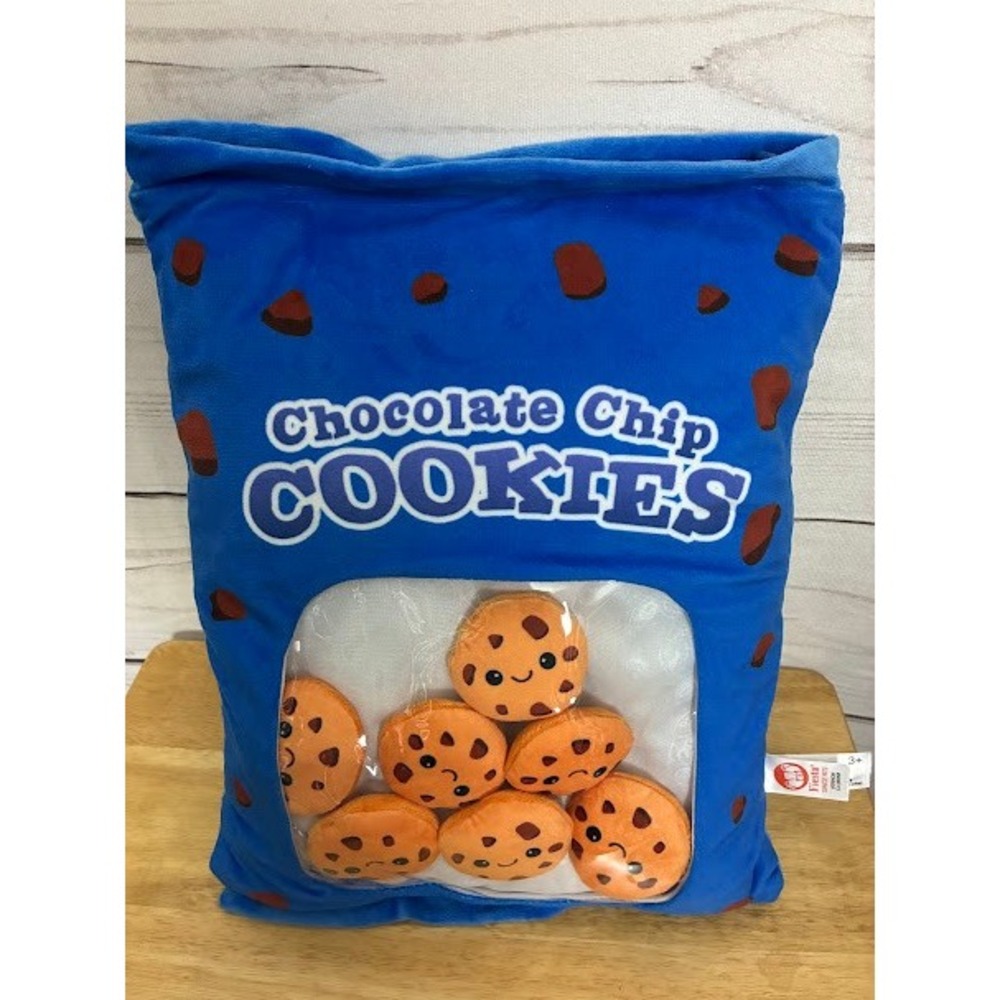Fiesta Chocolate Chip Cookies Plush Bag with 7 Removable Mini Cookie Plushies